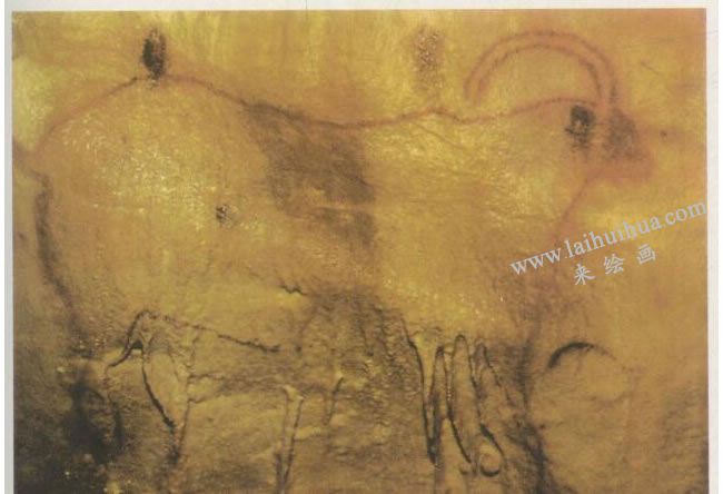 西班牙阿尔塔米拉洞窟《阿尔塔米拉野山羊》名画高清大图