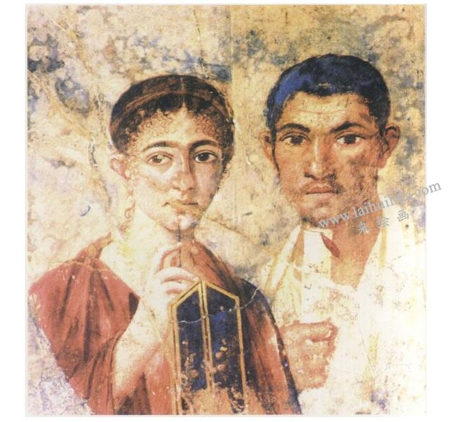 罗马壁画《面包师夫妇》高清大图