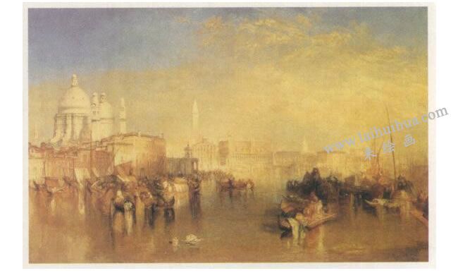 透纳《从朱堆卡运河上看到的威尼斯》名画高清大图
