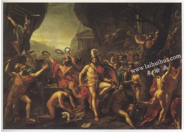 雅克•路易•大卫《雷奥尼达在温泉关》名画高清大图