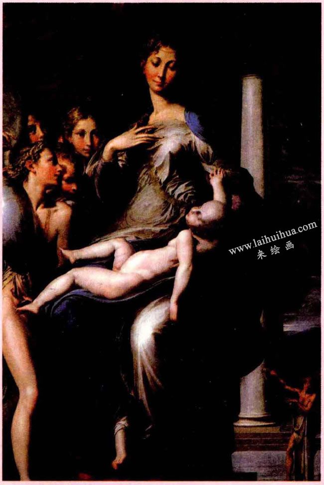 帕米贾尼诺《长颈圣母》作品高清大图