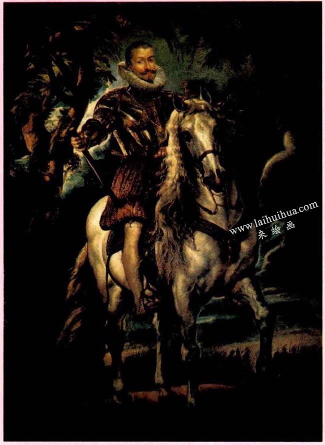 鲁本斯《勒马公爵骑马像》高清大图