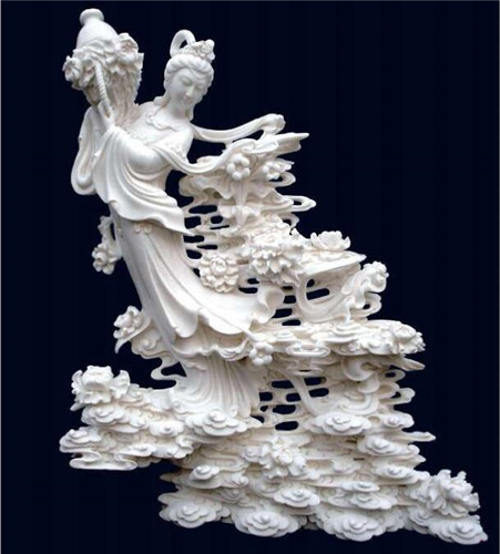 《天女散花》 2010中国玉石雕精品博览会‘百花玉缘杯’优秀奖