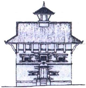 图2-5 带有“屋顶神龛”的都琛式神庙