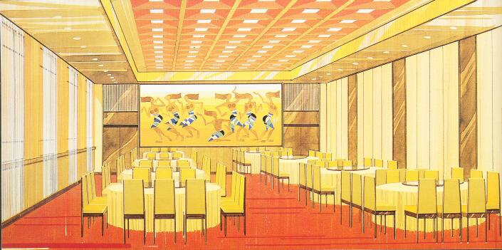 海南天涯大酒店中餐厅设计方案