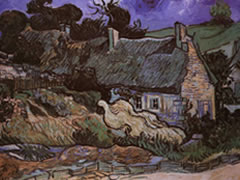 梵高《戈德维尔的草屋》油画作品