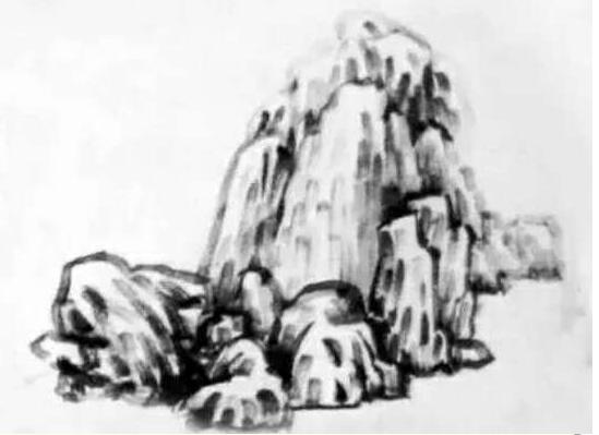 山石绘画的基本步骤 03