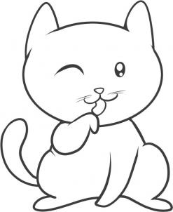 猫的简笔画，如何画猫？