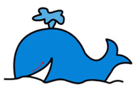 小鲸鱼简笔画