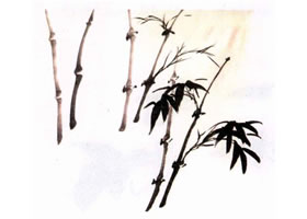 竹子水墨画画法步骤