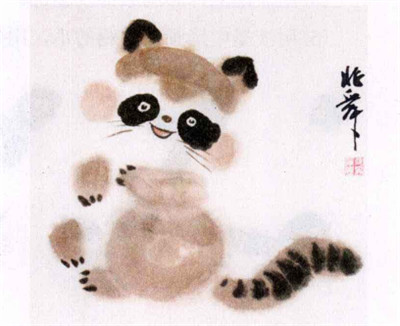 小猫熊水墨画画法步骤
