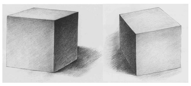 立方体素描