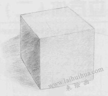 立方体素描画法步骤03   范例二