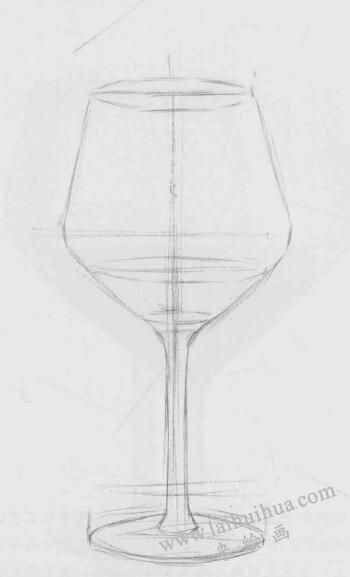 素描酒杯的画法步骤图图片
