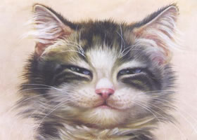猫须的油画画法