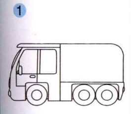 消防车的画法步骤01