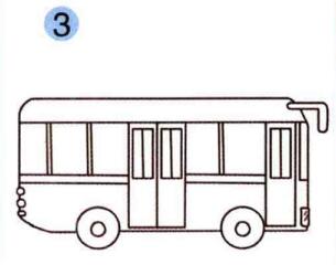 公共汽车的画法步骤03