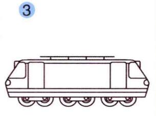 电力机车的画法步骤03