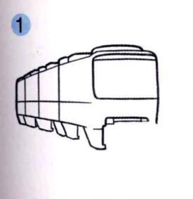 轻轨列车的画法步骤01