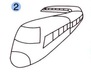磁浮列车的画法步骤02