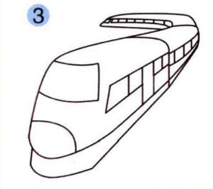 磁浮列车的画法步骤03