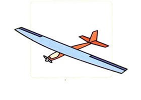 滑翔机的画法