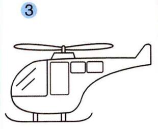 直升机的画法步骤03
