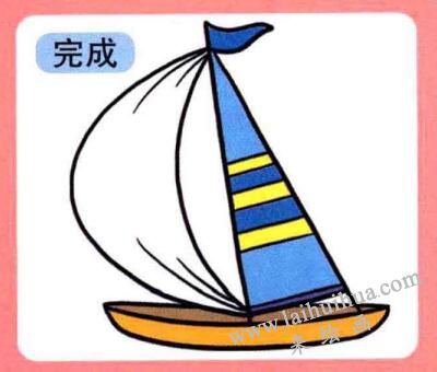帆船儿童画