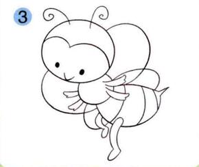 蜜蜂的画法步骤03