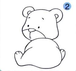 熊的画法步骤02
