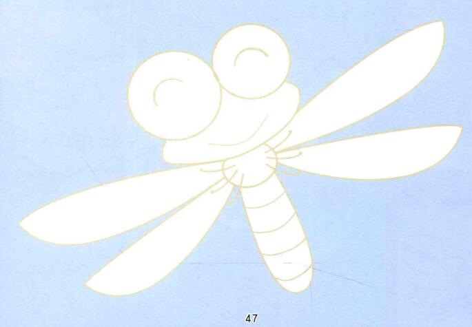 蜻蜓儿童画（一）