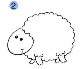 羊的画法步骤02