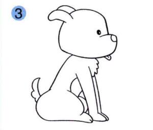 狗的画法步骤03