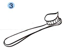牙刷的儿童画画法步骤03