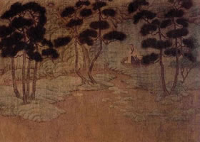 元代画家赵孟頫《幼与丘壑图卷》欣赏