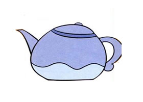 茶壶的儿童画法