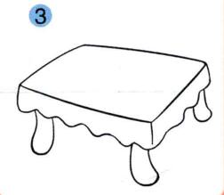 桌子儿童画法画法步骤03