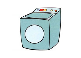 洗衣机儿童画