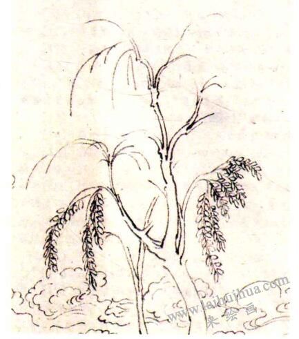 晋人山水画中的树法特征