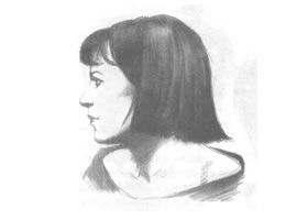 女性头部素描绘制实例