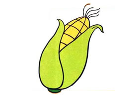 玉米儿童画