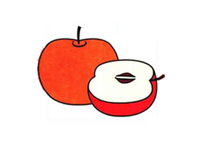 苹果儿童画