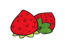 草莓儿童画
