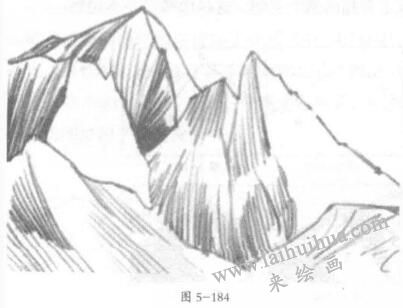 风景素描山岳绘制的基本方法06