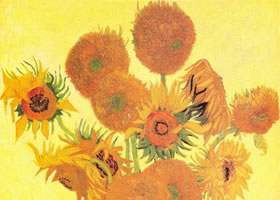 梵高《向日葵》油画