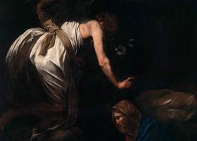 卡拉瓦乔《圣母领报》油画作品