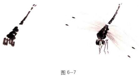 蜻蜓的国画画法步骤01