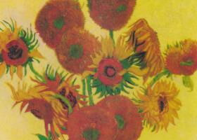 梵高《十四朵向日葵》油画作品