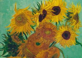 梵高《十二朵向日葵》油画作品