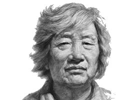 女性老年人头像素描画法